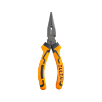 Длинногубцы 160 мм, оранжевые, металл черный, "GULZAD"