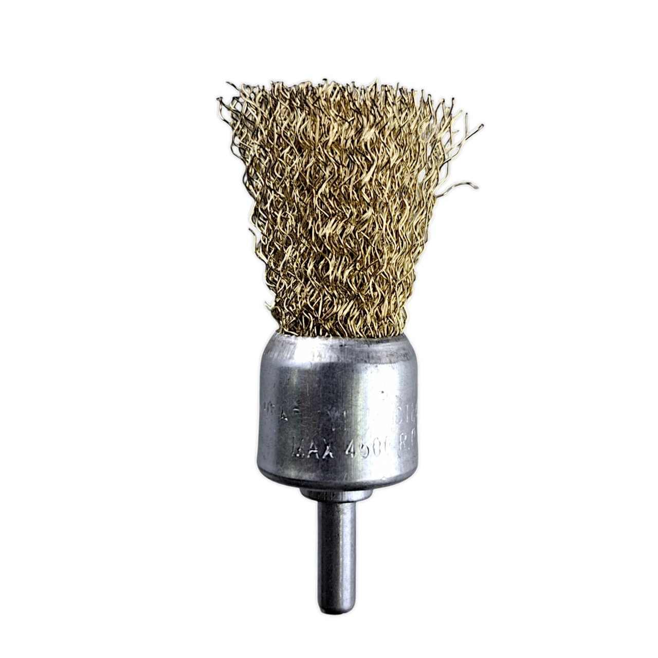 Щетка для дрели  чашечная 25 мм, 1", волнистая, латунированная, "MAXIMUM" MX 17924 оптом