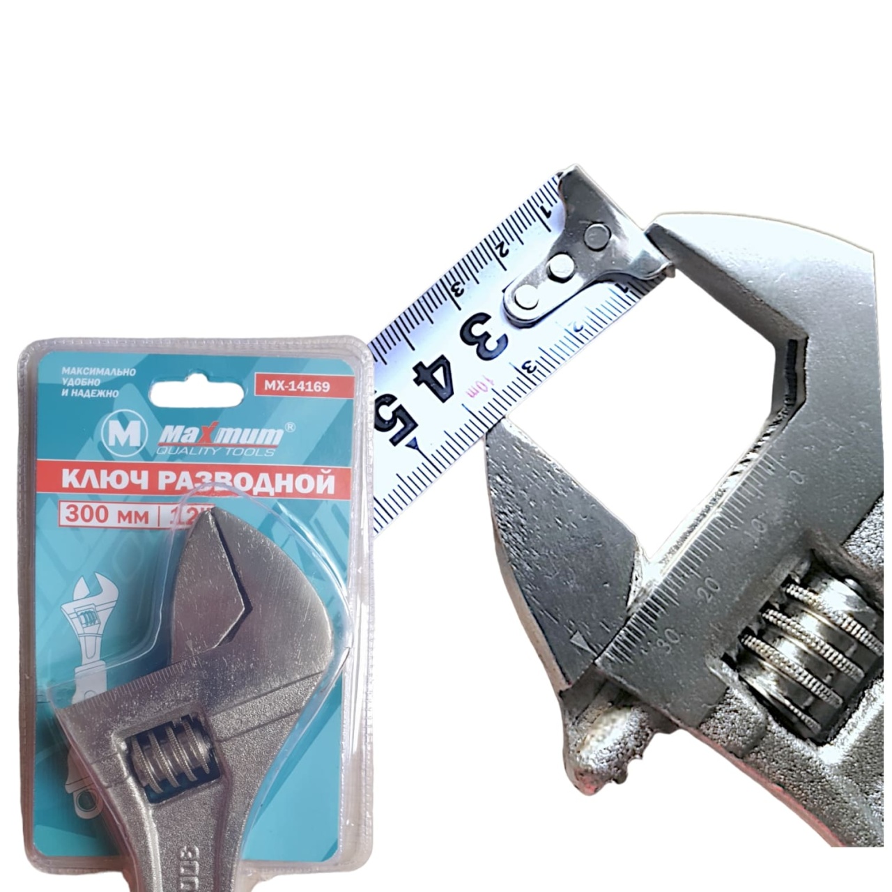 ключ разводной 300 мм с двухкомпонентной рукояткой, "maximum" (2140) оптом