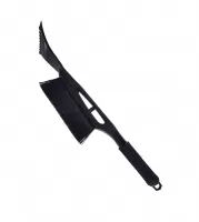 Щетка-скребок для снега, рукоятка из пластика, черная, короткая