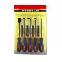 Набор крючков для демонтажа сальников и уплотнителей, 9 предметов