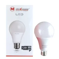 Светодиодная лампа 12 Вт, цоколь Е 27, 6500 K, "MAXIMUM"